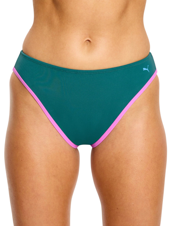 Modibodi Menstrualni kupaći kostim Puma & Modibodi Hi-Leg Cheeky Bottom Super Emerald Ice donji dio