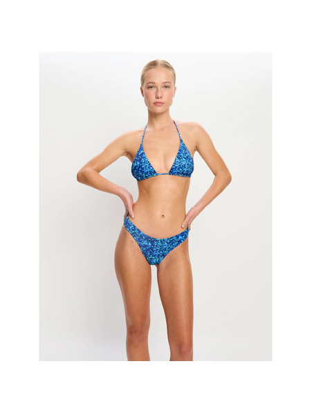 Modibodi Kupaće Modibodi Tidal Triangle Bikini Top Python Blue gornji dio