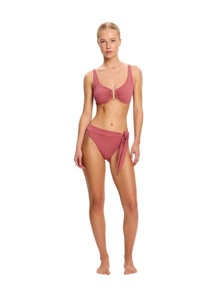 Modibodi Kupaće za period Modibodi Molokai Hi-Waist Tie Bottom High Absorbency Mauve donji dio