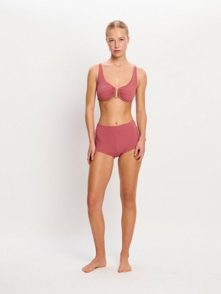 Modibodi Kupaće Modibodi Molokai Plunge Tie Back Top Mauve gornji dio