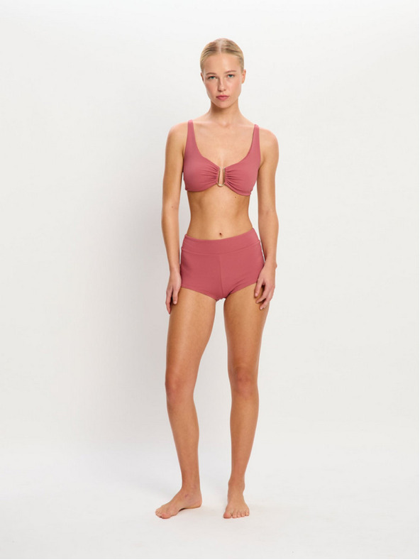Modibodi Kupaće Modibodi Molokai Plunge Tie Back Top Mauve gornji dio