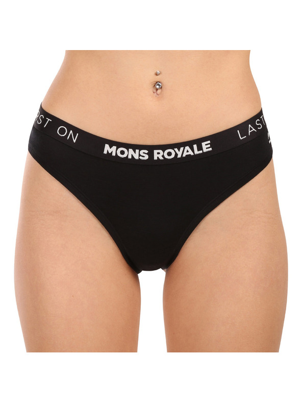Mons Royale Ženske gaće Mons Royale merino crne