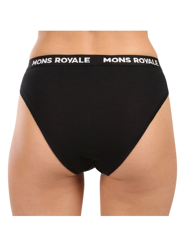 Mons Royale Ženske gaće Mons Royale merino crne