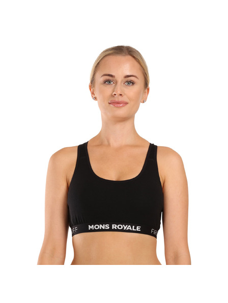 Mons Royale Ženski grudnjak Mons Royale crn