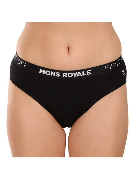 Mons Royale Ženske gaće Mons Royale merino crne
