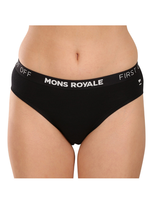 Mons Royale Ženske gaće Mons Royale merino crne
