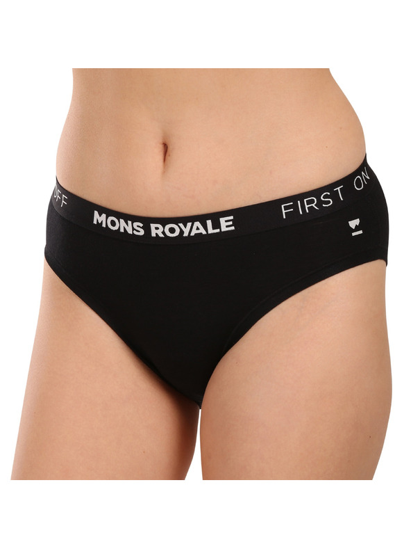 Mons Royale Ženske gaće Mons Royale merino crne