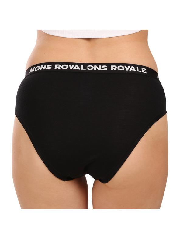 Mons Royale Ženske gaće Mons Royale merino crne