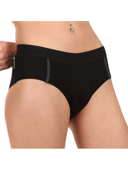 Sensor Ženske gaće Sensor Active merino crne