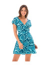 69slam Ženska haljina 69SLAM CANDY SPLASH BLUE