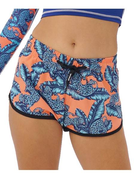 69slam Ženski šorts 69SLAM JUNGLE BLUE ELOISE