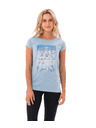 69slam Ženski t-shirt 69SLAM MRS SIXTY BLUE MELANGE ELISA