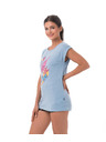 69slam Ženski t-shirt 69SLAM VACAY GO! BLUE MELANGE ELISA