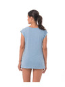69slam Ženski t-shirt 69SLAM VACAY GO! BLUE MELANGE ELISA