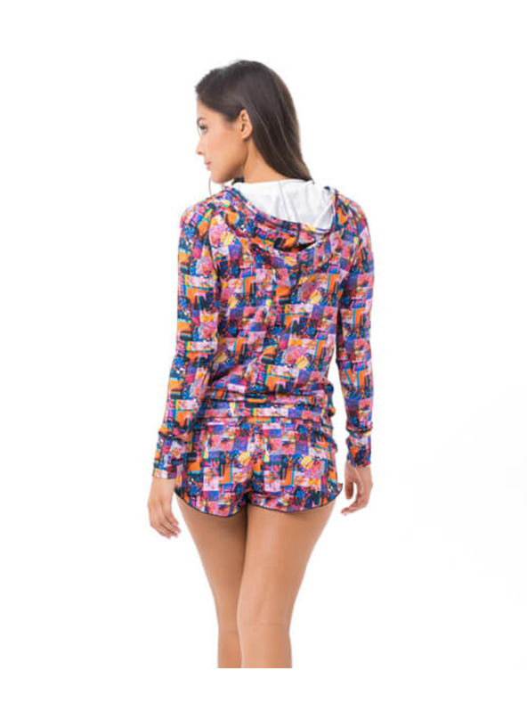 69slam Ženska hoodie 69SLAM TROPICAL GLITCH