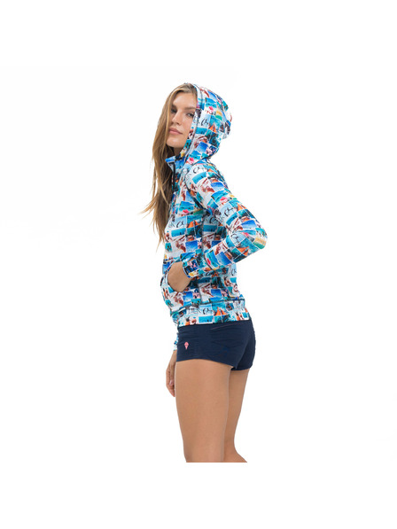 69slam Ženska hoodie 69SLAM INTO THE BLUE