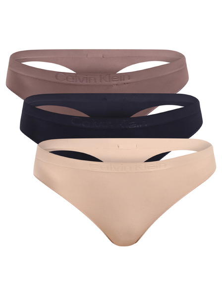 Calvin Klein Komplet od tri - ženska tanga Calvin Klein višebojna