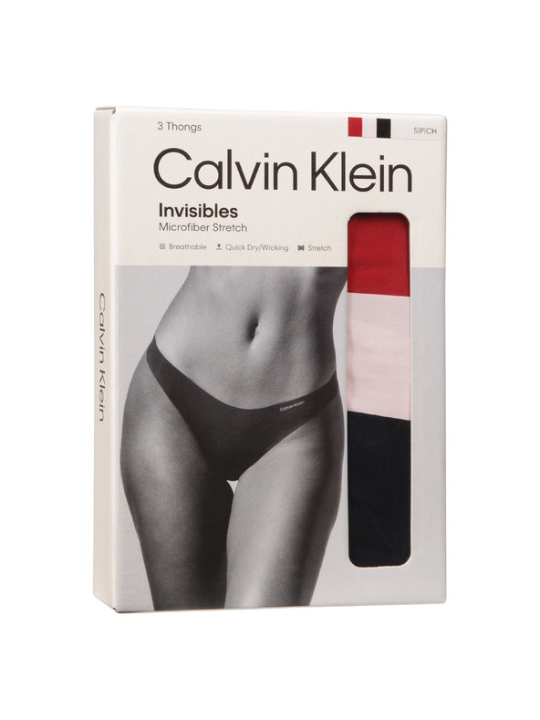Calvin Klein Komplet od tri - ženske tange Calvin Klein bezšavna višebojna