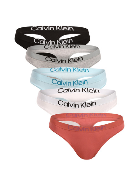 Calvin Klein Komplet od pet - ženska tanga Calvin Klein višebojna