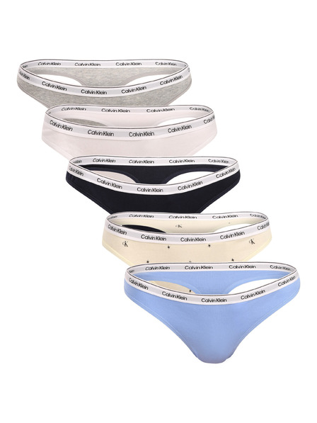 Calvin Klein Komplet od pet - ženska tanga Calvin Klein višebojna