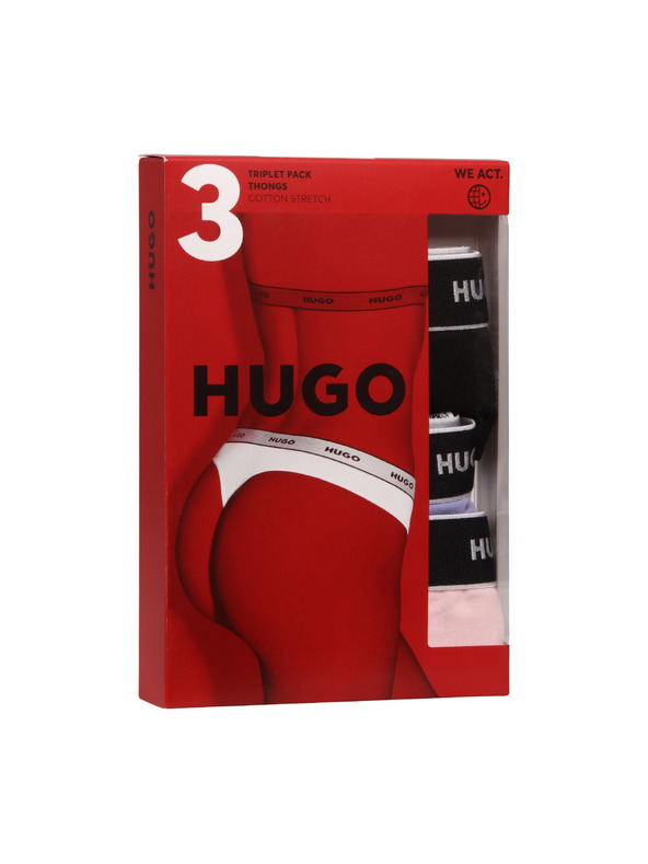 HUGO Komplet od tri - ženski tanga HUGO višebojne