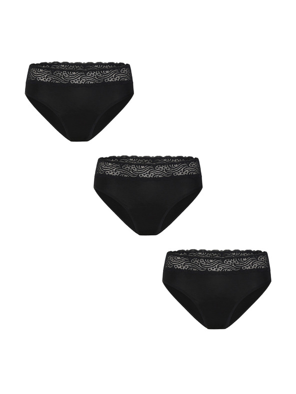 Modibodi Set od tri - Menstruacijske gaćice Modibodi Sensual Hi-Waist Bikini Moderate-Heavy