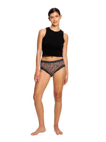 Modibodi Menstruacijske gaćice Modibodi Sensual Boyleg Light Animalia Brown