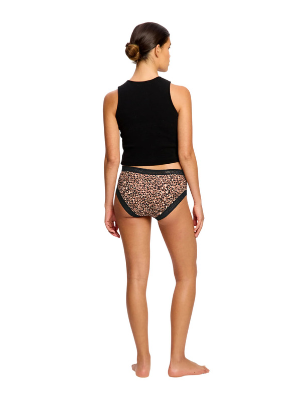 Modibodi Menstruacijske gaćice Modibodi Sensual Boyleg Light Animalia Brown