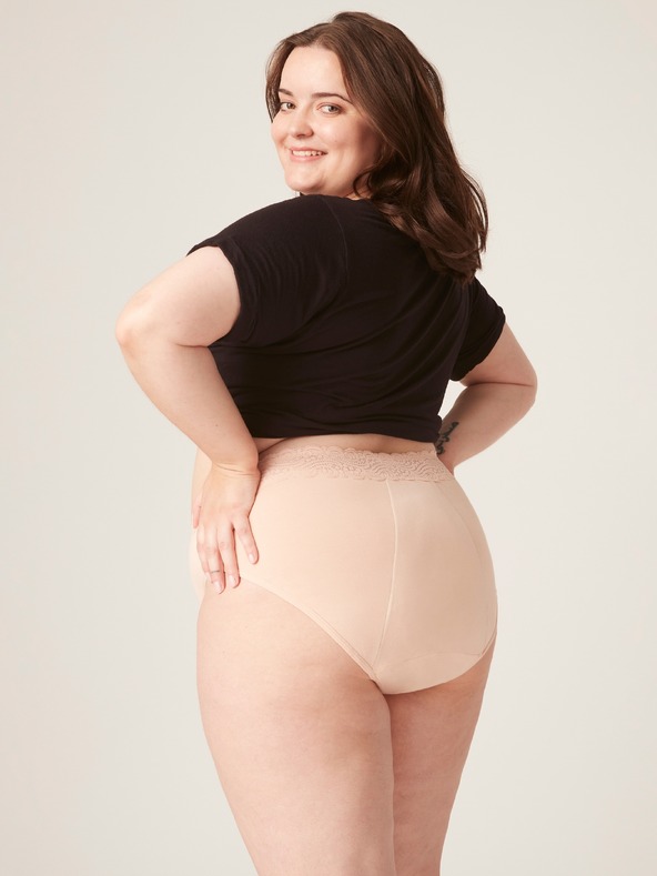 Modibodi Menstruacijske gaćice Modibodi Sensual Hi-Waist Bikini Maxi Beige