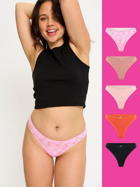 Modibodi Paket od pet - Menstruacijski tanga Modibodi Happy Place Multi