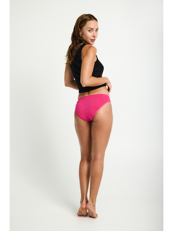 Modibodi Menstruacijske gaćice Modibodi Basic Mid-Rise Brief Moderate-Heavy Fandango Pink