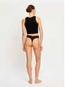 Modibodi Menstruacijski tanga Modibodi Modicomfort Seamless Hi Waist Thong Light Black