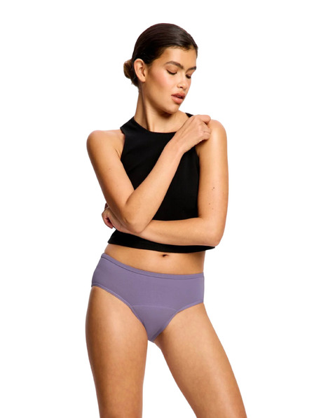 Modibodi Menstrualne gaće Modibodi Basic Mid-Rise Brief Moderate Purple Tonic