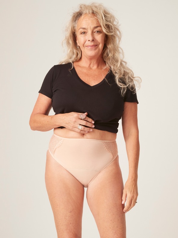 Modibodi Menstrualne gaće Modibodi Sensual French Cut Moderate-Heavy Beige