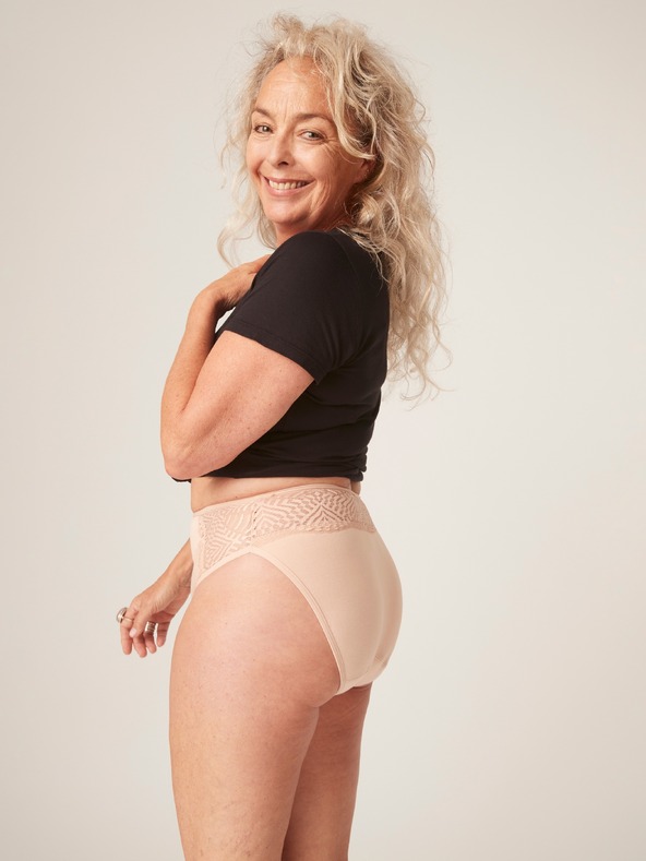 Modibodi Menstrualne gaće Modibodi Sensual French Cut Moderate-Heavy Beige