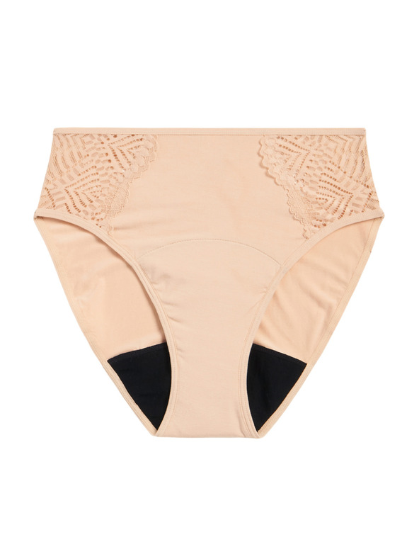 Modibodi Menstrualne gaće Modibodi Sensual French Cut Moderate-Heavy Beige