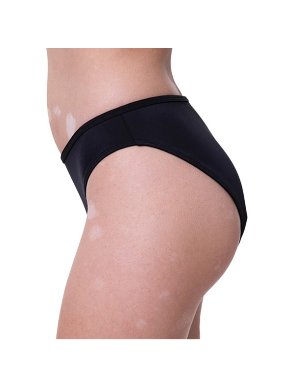 Femi.Eko Menstruacijske kupaće gaće Femi.Eko Maja Bikini UPF30 Moderate crne donji dio