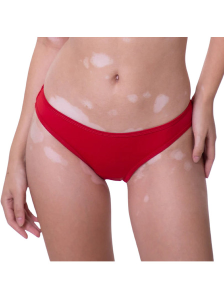 Femi.Eko Menstruacijske kupaće gaće Femi.Eko Maja Bikini UPF30 Moderate crvene donji dio