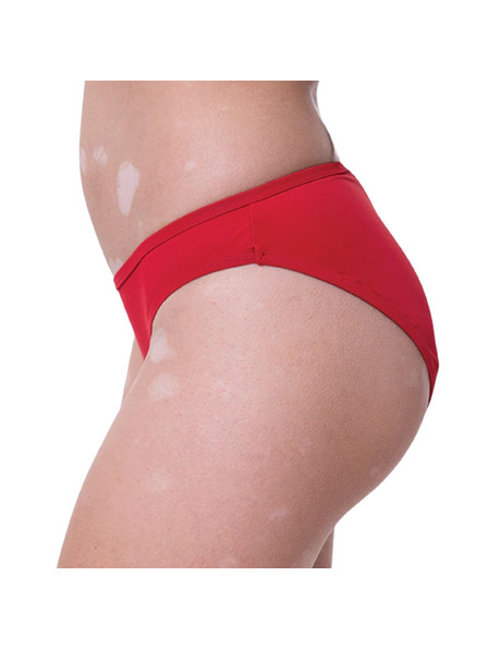 Femi.Eko Menstruacijske kupaće gaće Femi.Eko Maja Bikini UPF30 Moderate crvene donji dio