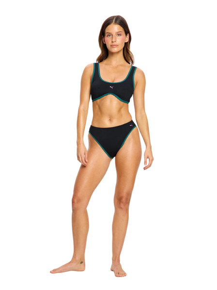 Modibodi Menstruacijske kupaće gaće Puma & Modibodi Hi-Leg Cheeky Bottom Super Black Orchid donji dio
