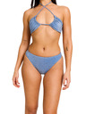 Modibodi Menstrualne kupačice Modibodi Shimmer Hi-Leg Cheeky Mineral Blue donji dio