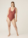 Modibodi Menstrualne kupačice Modibodi High V Neck One Piece Sahara Red
