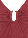 Modibodi Menstrualne kupačice Modibodi High V Neck One Piece Sahara Red