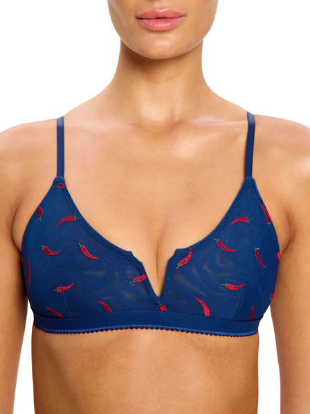Modibodi Grudnjak Modibodi Intimates V Day V-Bralette Navy Chilli