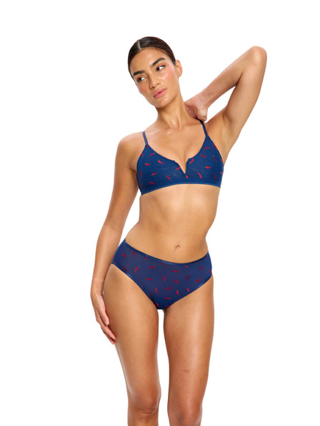 Modibodi Grudnjak Modibodi Intimates V Day V-Bralette Navy Chilli