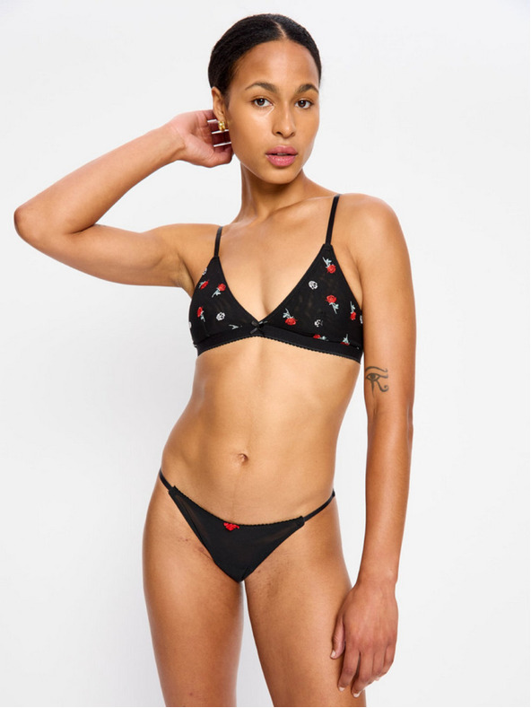Modibodi Grudnjak Modibodi Intimates V Day Bralette Black Rose