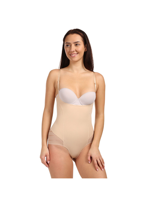 Julimex Ženski body Julimex oblikovavajući bež