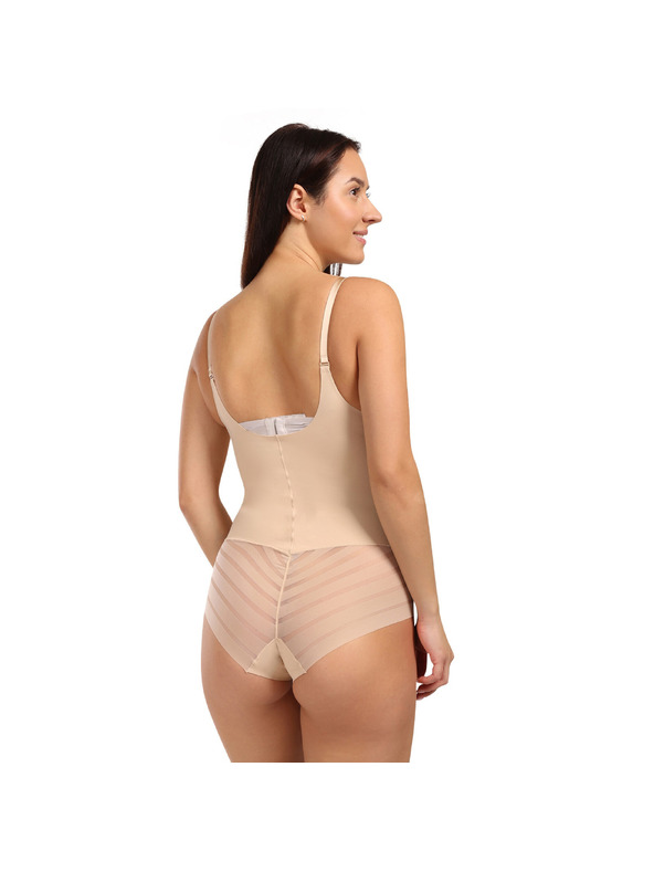 Julimex Ženski body Julimex oblikovavajući bež