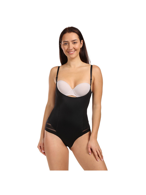 Julimex Ženski body Julimex oblikovavajući crni