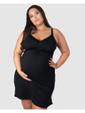 Hotmilk Ženska noćna košulja Hotmilk Dream Nightie FULL CAP za dojenje crna